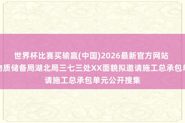 世界杯比赛买输赢(中国)2026最新官方网站 国度食粮和物质储备局湖北局三七三处XX面貌拟邀请施工总承包单元公开搜集