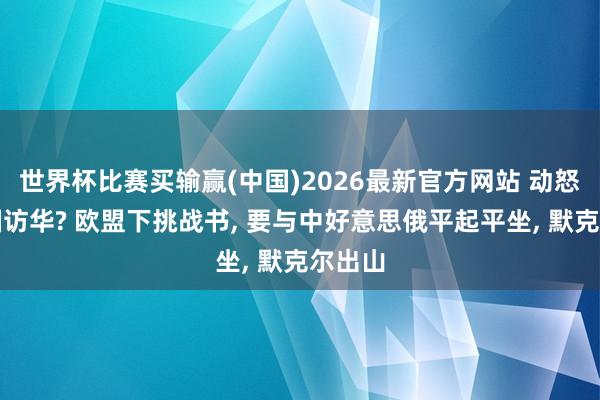 世界杯比赛买输赢(中国)2026最新官方网站 动怒四常国访华? 欧盟下挑战书， 要与中好意思俄平起平坐， 默克尔出山