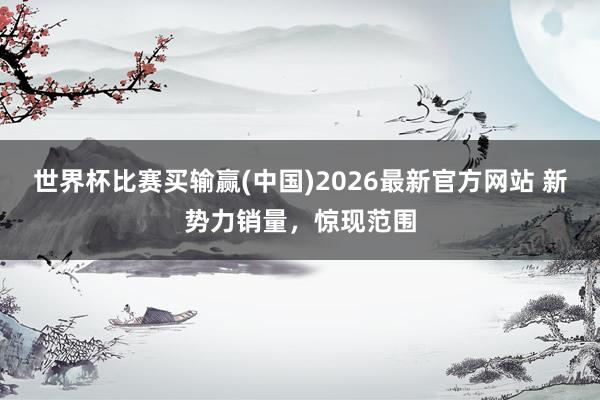 世界杯比赛买输赢(中国)2026最新官方网站 新势力销量，惊现范围