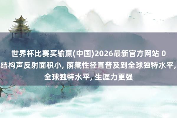 世界杯比赛买输赢(中国)2026最新官方网站 095的单壳体结构声反射面积小， 荫藏性径直普及到全球独特水平， 生涯力更强